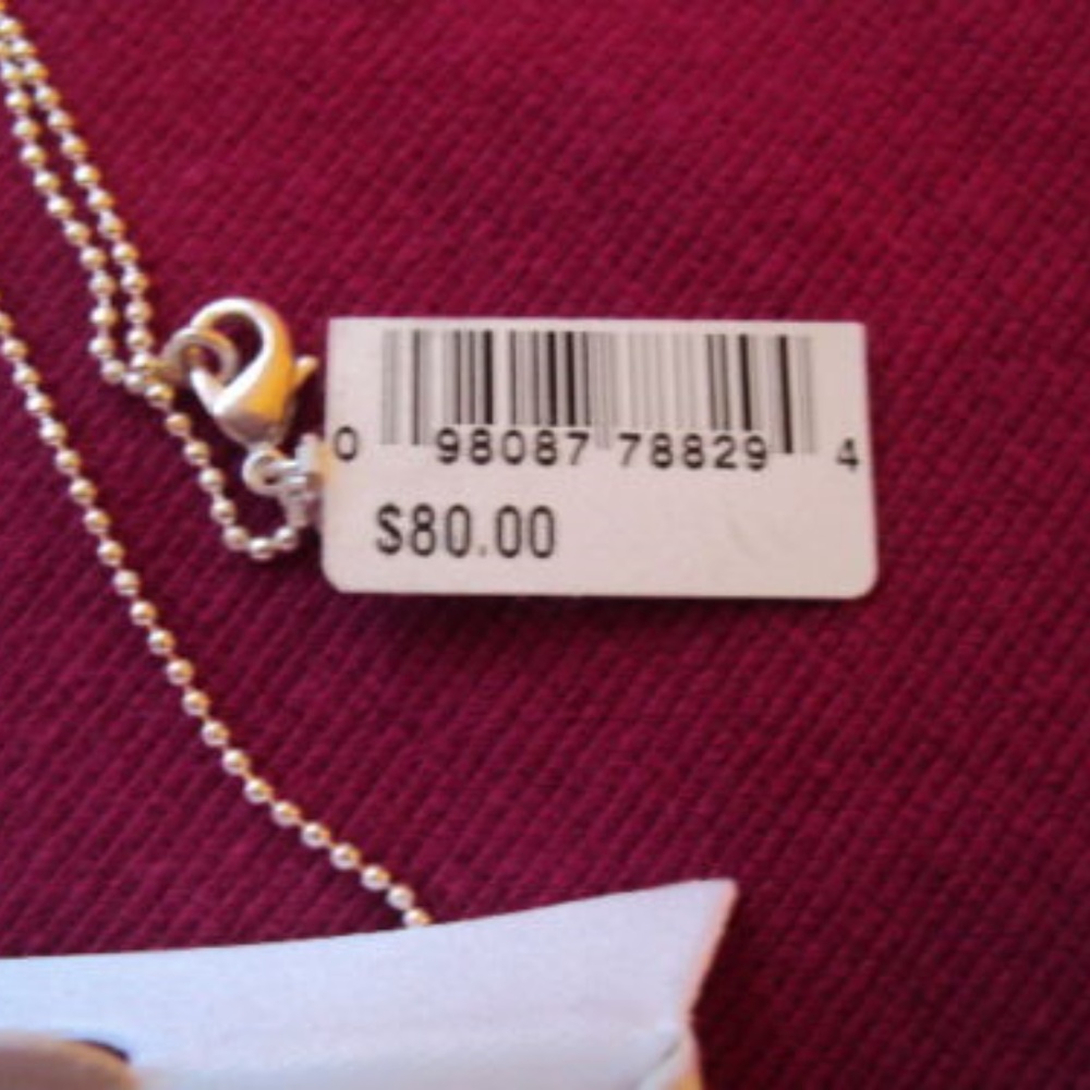 Genuine Drusy Quartz Silver Necklace NWT - Picture 3 of 7